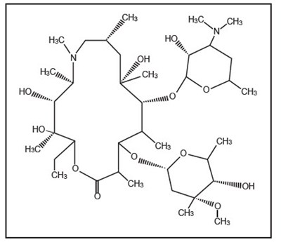 Chemical Structure - azithromycin 01