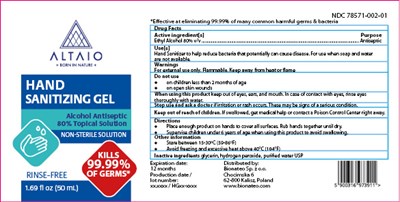 Altaio Hand Sanitizing Gel 50 mL (50 mL En 115 90 Hand Sanitizing Gel)