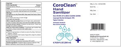 200ml Label (Coroclean 200ml)