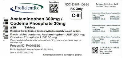 Acetaminophen 300mg/codeine 30mg (Acetaminophen And Codeine Phosphate 3)