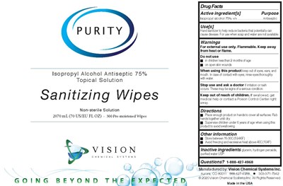 Purity Sanitizing Wips 300 Count - 76789 020 01
