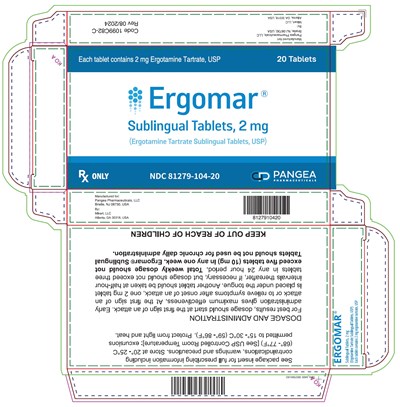 ergomar-01.jpg Principal Display Panel - 2 mg Tablet Blister Pack Carton - ergomar 01