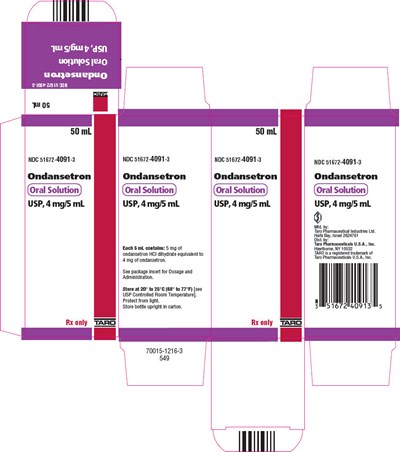 ondansetron-02.jpg PRINCIPAL DISPLAY PANEL - 50 mL Bottle Carton - ondansetron 02