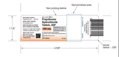 48d11a9a-fca7-440b-951e-92aec92e532b-04.jpg The is an image of the Propafenone HCl Tablet label 300 mg 100 count. - 48d11a9a fca7 440b 951e 92aec92e532b 04