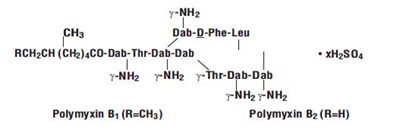 Polymyxin B Sulfate Chemical Structure (Polymyxinb Str)