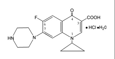 Structural Formula - ciprofloxacin mylan 1