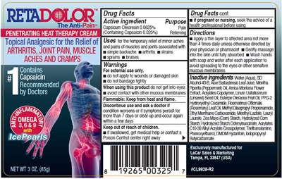 retadolor-01.jpg Principal Display Panel - 85 g Bottle Label - retadolor 01