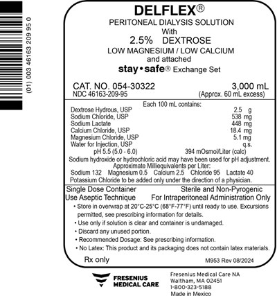 Principal Display Panel – 2.5% Dextrose 3000 mL Bag Label - del06 0000 15
