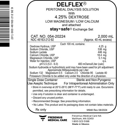 Principal Display Panel – 4.25% Dextrose 2000 mL Bag Label - del06 0000 21