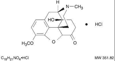 This Is An Image Of The Structural Formula Of Oxycodone. (B53ab2b3 F8f6 4799 8a8e 221302d975c8 01)