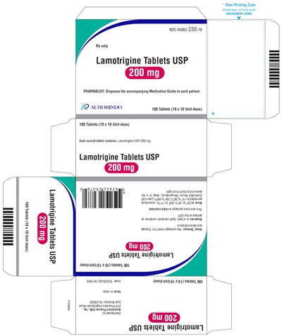 lamotrigine-fig11.jpg PACKAGE LABEL-PRINCIPAL DISPLAY PANEL - 200 mg Blister Carton (10 x 10 Unit-dose) - lamotrigine fig11