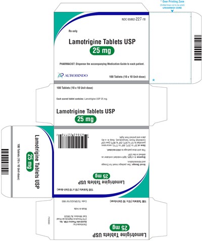 lamotrigine-fig5.jpg PACKAGE LABEL-PRINCIPAL DISPLAY PANEL - 25 mg Blister Carton (10 x 10 Unit-dose) - lamotrigine fig5