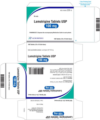 lamotrigine-fig7.jpg PACKAGE LABEL-PRINCIPAL DISPLAY PANEL - 100 mg Blister Carton (10 x 10 Unit-dose) - lamotrigine fig7