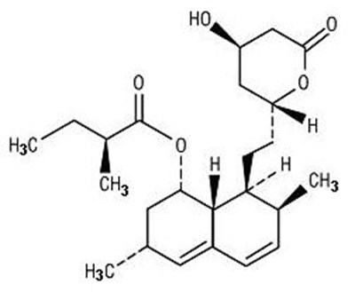 Lovastatin Structural Formula (Image 1)