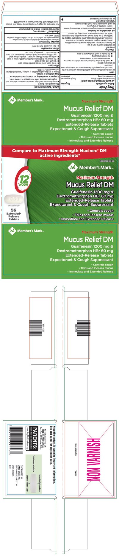 PRINCIPAL DISPLAY PANEL - 56 Extended-Release Tablet Blister Pack Carton - mucus 01