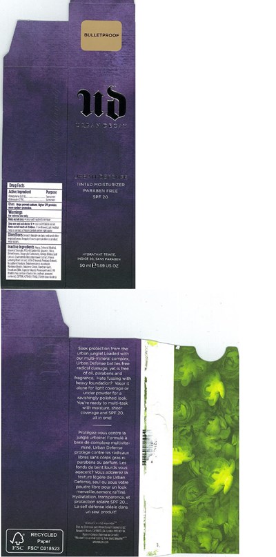 Principal Display Panel -  50 ml BULLETPROOF Carton - urban decay 02