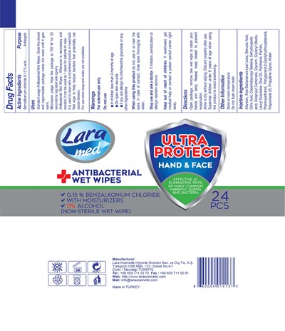 Laramed Wetwipes Antibacterial 24 1 Min