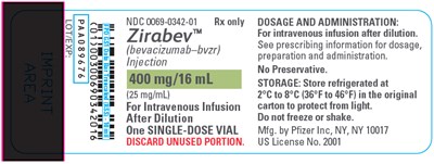 zirabev-13.jpg PRINCIPAL DISPLAY PANEL - 16 mL Vial Label - zirabev 13