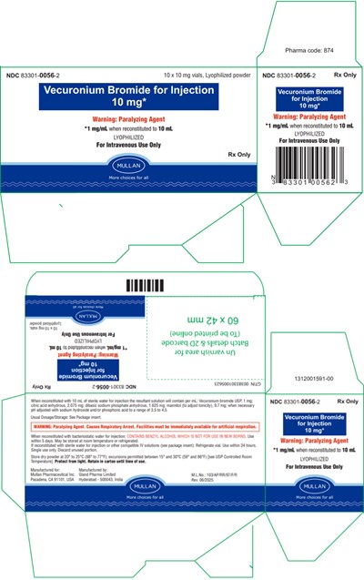 PRINCIPAL DISPLAY PANEL - 10 mL Vial Carton - vecuronium 02