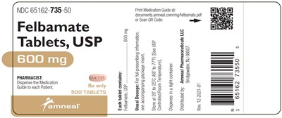600 mg Label (Felbamate Tablets Usp 3)