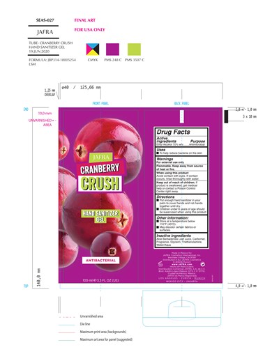 Tube Cranberry Hand Sanit Gel (Tubcranberryhandsgelusa)