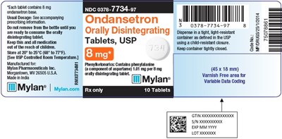 image-02.jpg Ondansetron Orally Disintegrating Tablets, USP 8 mg Bottle Label - image 02