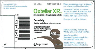 oxtellar-xr-03.jpg Package Label - Principal Display Panel - 150 mg TRADENAME 5-Count Blister Pack - Back Panels - oxtellar xr 03