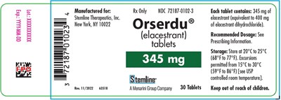 elacestrant-04.jpg Orserdu Bottle Label - 345mg - elacestrant 04