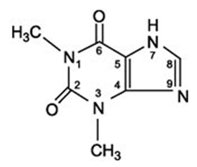 Theophylline Structural Formula (Image 01)