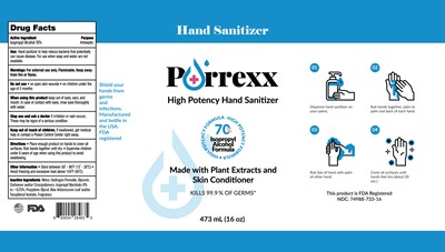 16 Oz (Purrexx Label 16 Oz (473 mL) Isopropyl 70)