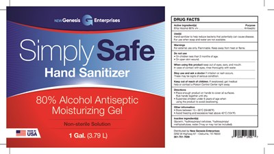 Hand Sanitizer 1 Gallon Label