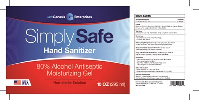 Hand Sanitizer 10 Oz Label