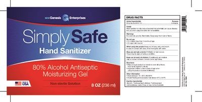 Hand Sanitizer 8 Oz Short Label