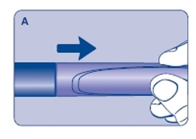 A (Pulling off the pen cap)