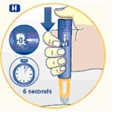 H (Inject your dose.)