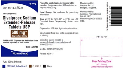 divalproex-fig5.jpg PACKAGE LABEL-PRINCIPAL DISPLAY PANEL - 500 mg (100 Tablets Bottle) - divalproex fig5