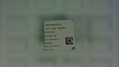 Misoprostol 200 mcg tablet label - 6918901611