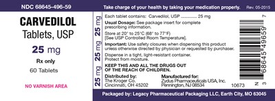 Carvedilol Tablets, Usp 25mg (Cavedilol Tablets 25mg   Cadila 4)