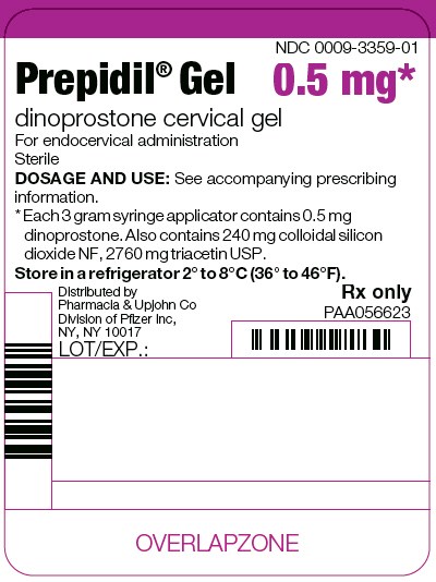 prepidil-04.jpg PRINCIPAL DISPLAY PANEL - 3 g Syringe Applicator Label - prepidil 04