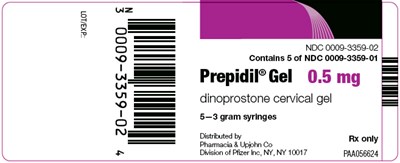 prepidil-07.jpg PRINCIPAL DISPLAY PANEL - 3 g Syringe Bundle Label - prepidil 07