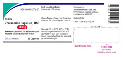 zonisamide-fig3.jpg PACKAGE LABEL PRINCIPAL DISPLAY PANEL - 50 mg (30 Tablet Bottle) - zonisamide fig3