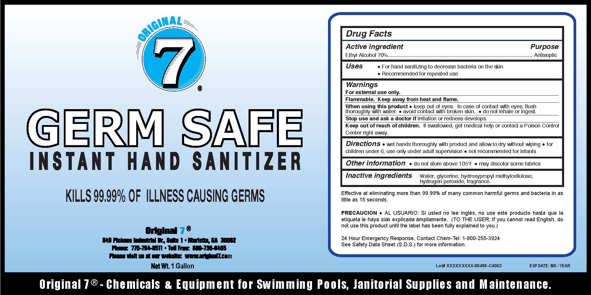 O7 Germ Safe - Images NDC 62881-002