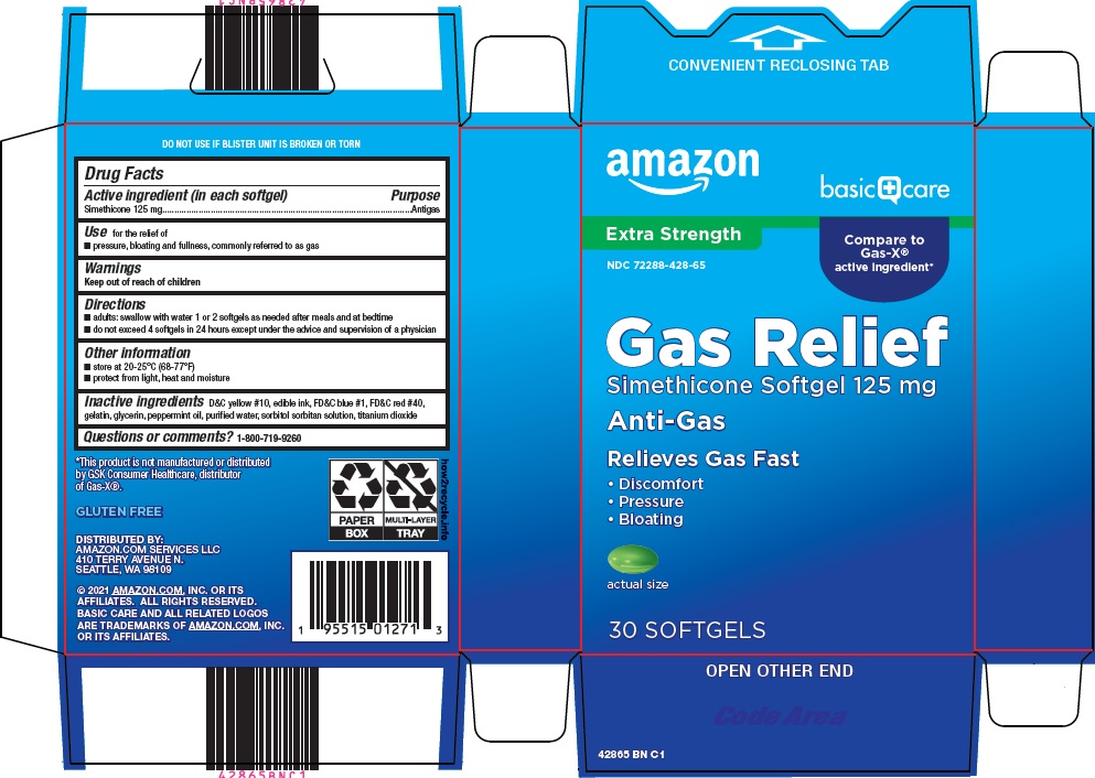 FDA Label for Basic Care Gas Relief Capsule, Liquid Filled Oral