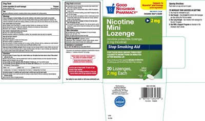 Nicotine polacrilex 2 mg - nicotine 2 mg mint mini lozenge 1