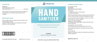 Hand Sanitizer Pint Box (Handsanitizer Label Ptbox 11x4.75)