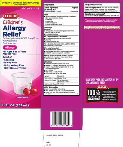 Diphenhydramine HCl 12.5 mg (Childrens Allergy Cherry Liquid 1)