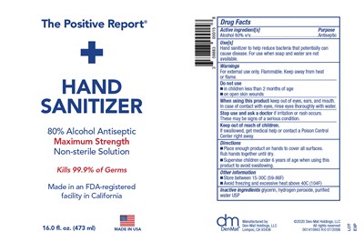 001410943-Positive-Report-Hand-Sanitizer-16oz-label-R0-0720.jpg 473mL - 001410943 Positive Report Hand Sanitizer 16oz label R0 0720