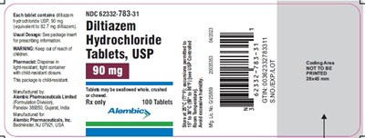 100 tablets - diltiazem 90 mg