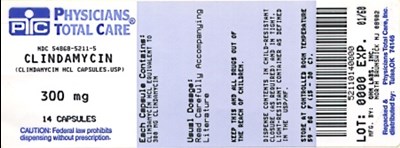 Image Of 300 mg Package Label (5211)
