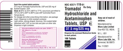 tramaacetamine-labl.jpg container label - tramaacetamine labl